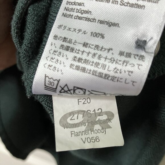 Outdoor Research Feedback Flannel Hoodie Womens S Green Button Up Gorpcore - Picture 3 of 8